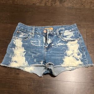 Paint splatter pattern shorts